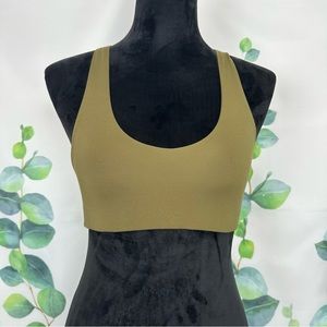 The girlfriend collective olive green sports bra size xsmall